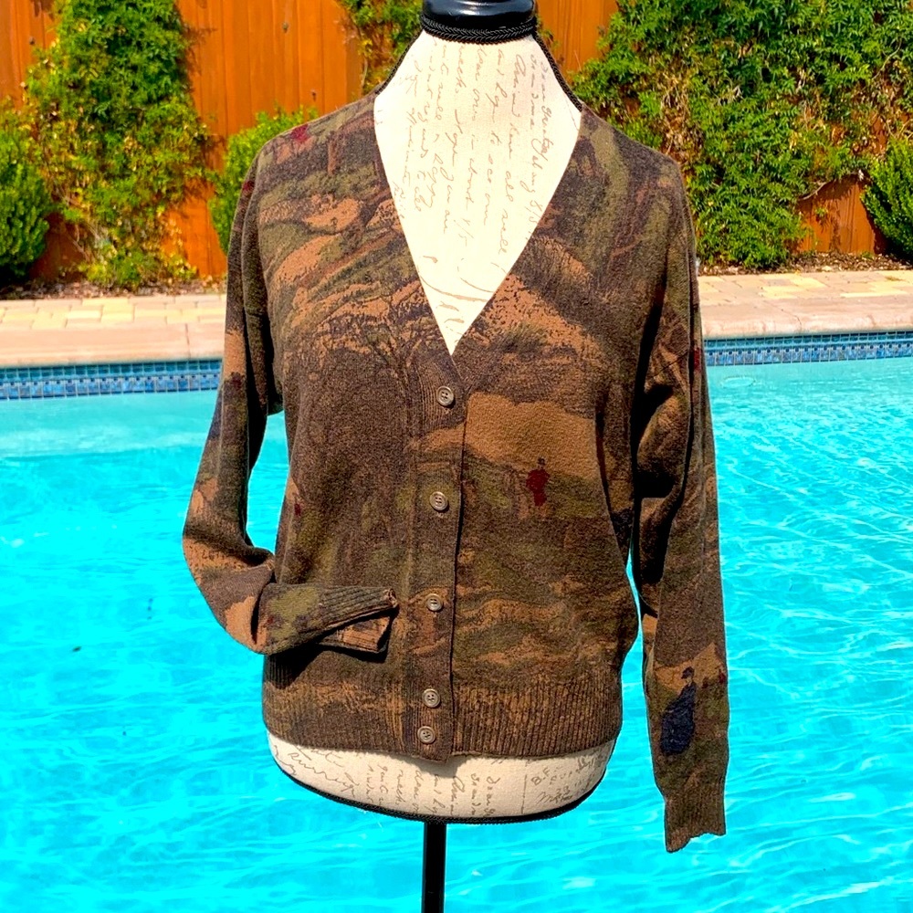 Ralph Lauren Camouflage Cardigan